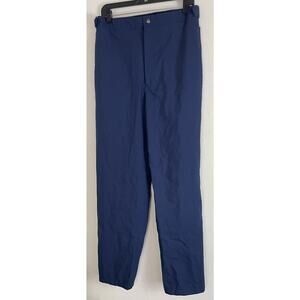 Tourney Gore-Tex Large Mens Pants Navy Blue Outdoor Zip Bottom Waterproof Golf